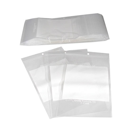 Image of C-Line® Write-On Poly Bags, 2 Mil, 5" X 8", Clear, 1,000/Carton