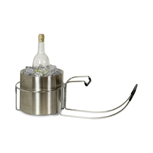 Image of C-Line® Wine By Your Side, Steel Frame/Red Wine Adapter/Ice Bucket, 161.06 Cu In, Stainless Steel