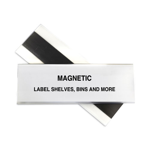 C Line Hol Dex Magnetic Shelf Bin, Clear Label Holders For Shelves