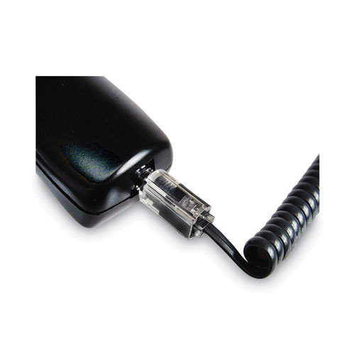 Image of Softalk® Rotating 360 Telephone Cord Detangler, Clear/Black