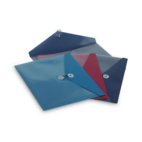 Poly Envelopes, Letter Size, Assorted Colors, 4/Pack