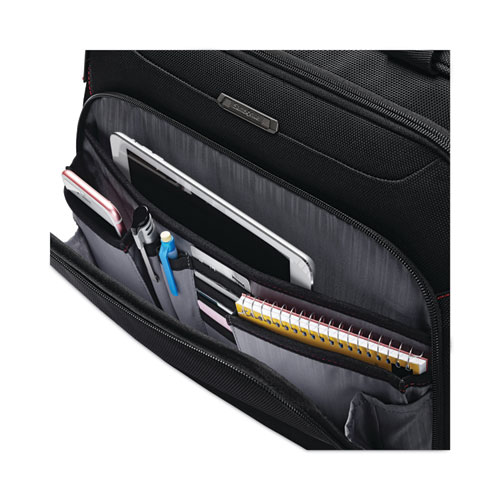 Image of Samsonite® Xenon 3 Toploader Briefcase, Fits Devices Up To 15.6", Polyester, 16.5 X 4.75 X 12.75, Black