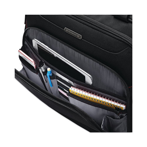 Xenon 3 Toploader Briefcase, Fits Devices Up to 15.6", Polyester, 16.5 x 4.75 x 12.75, Black