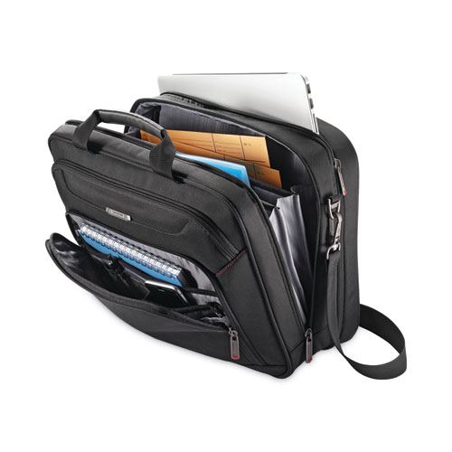 Xenon 3 Toploader Briefcase, Fits Devices Up to 15.6", Polyester, 16.5 x 4.75 x 12.75, Black