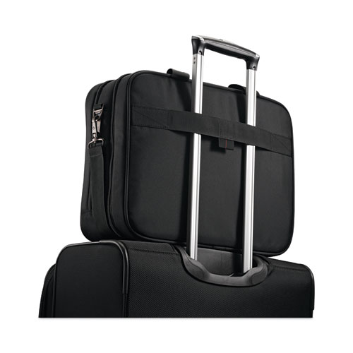 Image of Samsonite® Xenon 3 Toploader Briefcase, Fits Devices Up To 15.6", Polyester, 16.5 X 4.75 X 12.75, Black