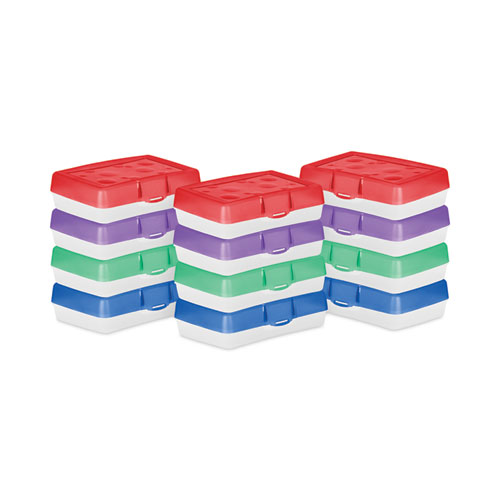 Image of Storex Pencil Box, 8.38 X 5.63 X 2.5, Randomly Assorted Colors