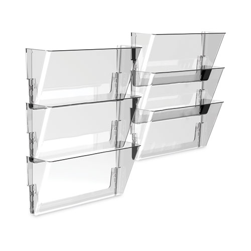 Image of Wall File, Legal Size, 16" x 4" x 7", Clear