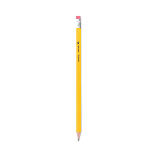 Universal™ #2 Pre-Sharpened Woodcase Pencil, Hb (#2), Black Lead, Yellow Barrel, 72/Pack