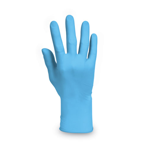 Image of Kleenguard™ G10 Comfort Plus Blue Nitrile Gloves, Light Blue, Large, 100/Box