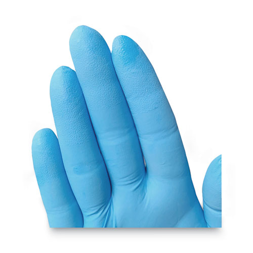 Image of Kleenguard™ G10 Comfort Plus Blue Nitrile Gloves, Light Blue, Small, 100/Box