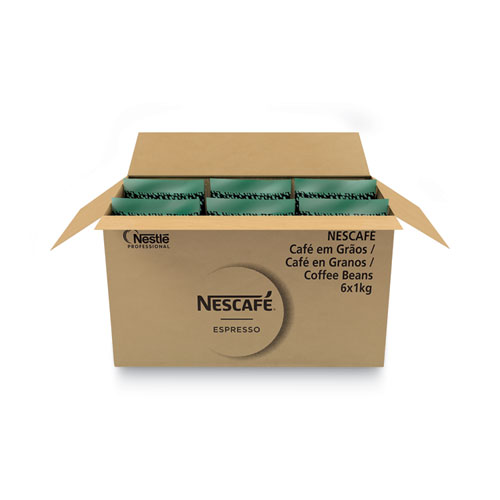 Espresso Whole Bean Coffee, Arabica, 2.2 lb Bag, 6/Carton
