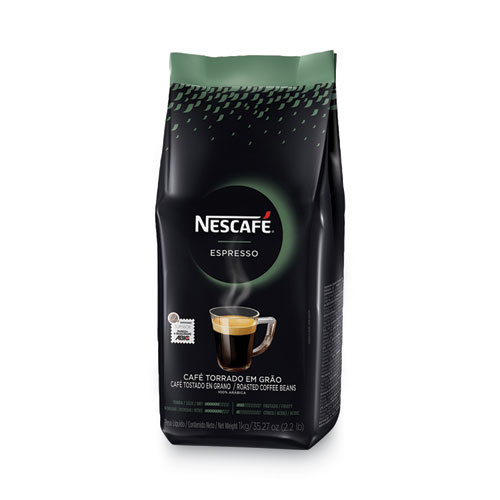 Image of Nescafã©® Espresso Whole Bean Coffee, Arabica, 2.2 Lb Bag, 6/Carton
