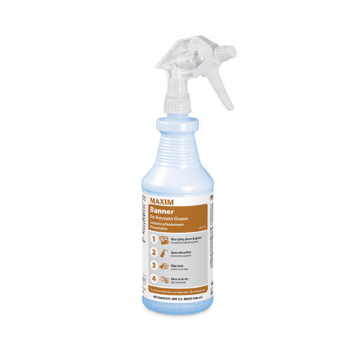 Maxim® Banner Bio-Enzymatic Cleaner, Safe-to-Ship, Fresh Scent, 32 oz Bottle, 6/Carton