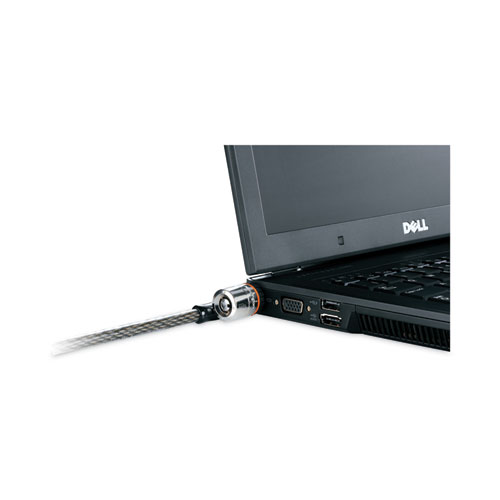 Image of Kensington® Microsaver Keyed Ultra Laptop Lock, 6 Ft Carbon Strengthened Steel Cable, 2 Keys