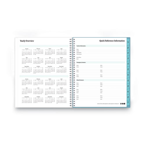 Image of Blue Sky® Teacher Dots Academic Year Create-Your-Own Cover Weekly/Monthly Planner, 11 X 8.5, 12-Month (July To June): 2023 To 2024