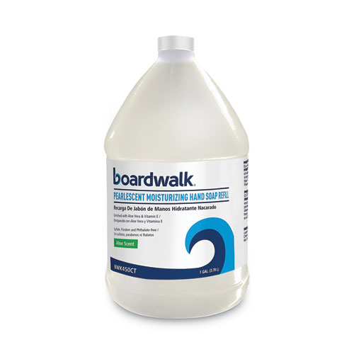 Image of Boardwalk® Pearlescent Moisturizing Liquid Hand Soap Refill, Aloe Scent, 1 Gal Bottle, 4/Carton