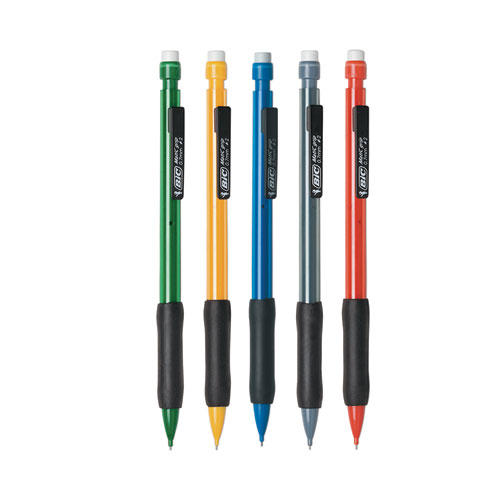 BIC® Xtra-Comfort Mechanical Pencil, 0.7 mm, HB (#2), Black Lead, Assorted Barrel Colors, Dozen