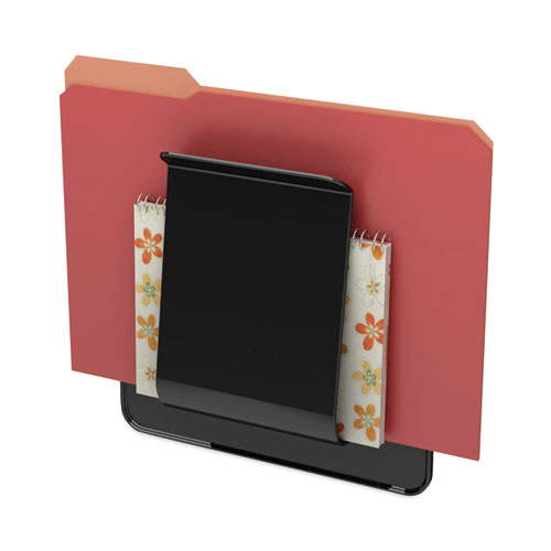 Stand Tall Wall File, Letter/Legal/Oversized, 9 1/4 x 10 5/8 x 1 3/4, Black