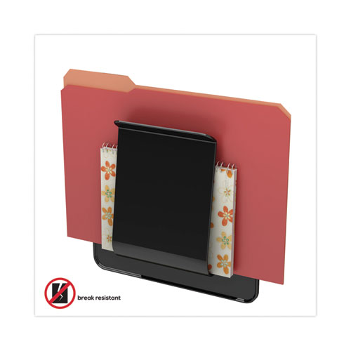 Image of Deflecto® Stand Tall Wall File, Legal/Letter/Oversized Size, 9.25" X 10.63", Black