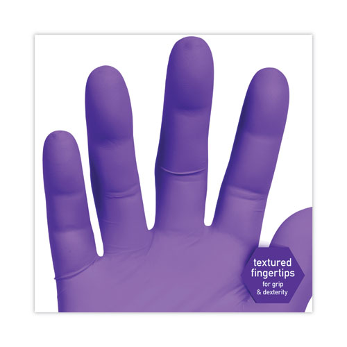 Image of Kimtech™ Purple Nitrile Exam Gloves, 242 Mm Length, Medium, Purple, 100/Box