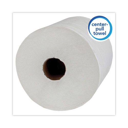 Essential Roll Center-Pull Towels, 1-Ply, 8 x 12, White, 700/Roll, 6 Rolls/Carton