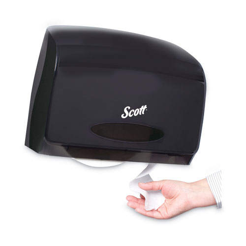 Image of Scott® Essential Coreless Jumbo Roll Tissue Dispenser For Business, 14.25 X 6 X 9.75, Black