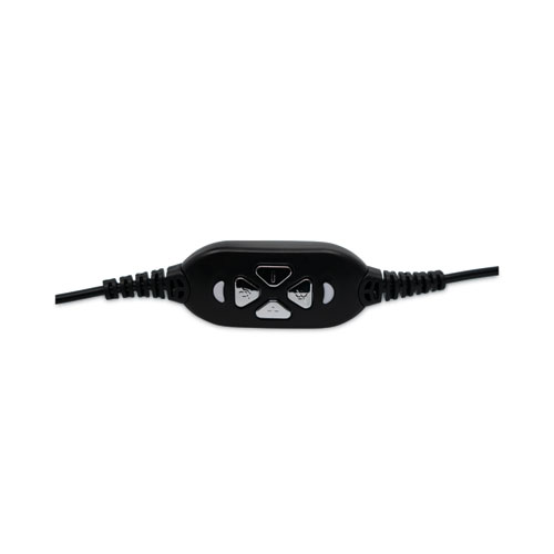 Image of Spracht Zum Binaural Over The Head Headset, Black/Silver