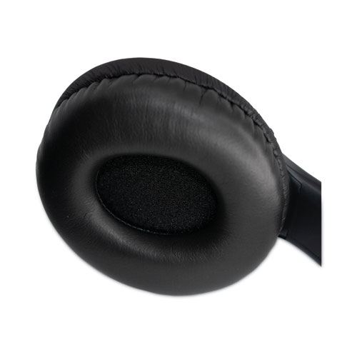 Image of Spracht Zum Binaural Over The Head Headset, Black/Silver