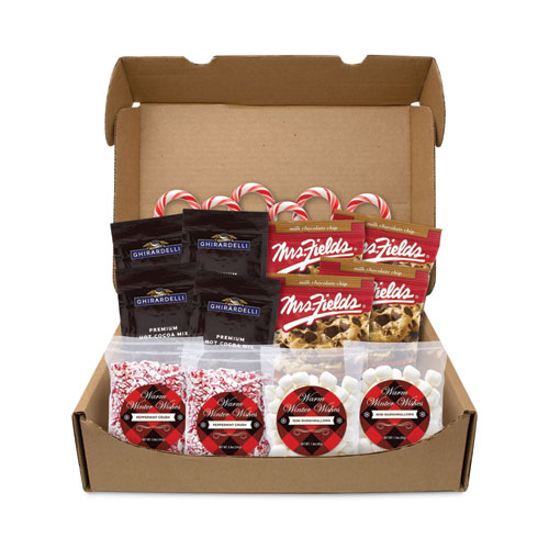 Warm Winter Wishes Hot Chocolate Kit, 20 Assorted Items/Box, Ships in 1-3 Business Days