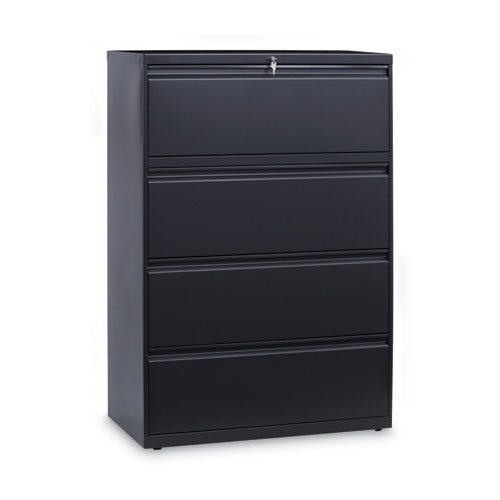 Lateral File, 4 Legal/Letter/A4/A5-Size File Drawers, Charcoal, 30" x 18" x 52.5"