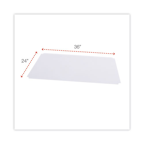 Shelf Liners For Wire Shelving, Clear Plastic, 36w x 24d, 4/Pack