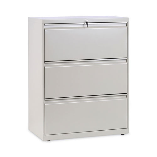 Image of Lateral File, 3 Legal/Letter/A4/A5-Size File Drawers, Putty, 30" x 18" x 39.5"
