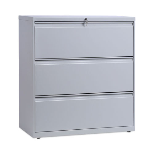 Lateral File, 3 Legal/Letter/A4/A5-Size File Drawers, Light Gray, 36" x 18" x 39.5"