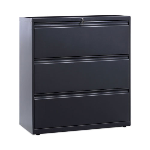 Lateral File, 3 Legal/Letter/A4/A5-Size File Drawers, Charcoal, 36" x 18" x 39.5"