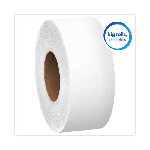 Essential 100% Recycled Fiber JRT Bathroom Tissue for Business, Septic Safe, 2-Ply, White, 3.55" x 1,000 ft, 12 Rolls/Carton