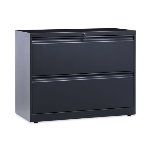 Lateral File, 2 Legal/Letter/A4/A5-Size File Drawers, Charcoal, 36" x 18" x 28"