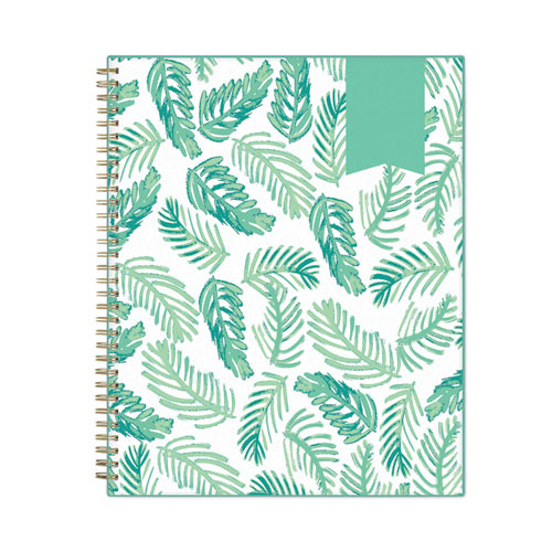 Day Designer Academic Year Weekly/Monthly Frosted Planner, Palms Artwork, 11 x 8.5, 12-Month (July to June): 2023 to 2024