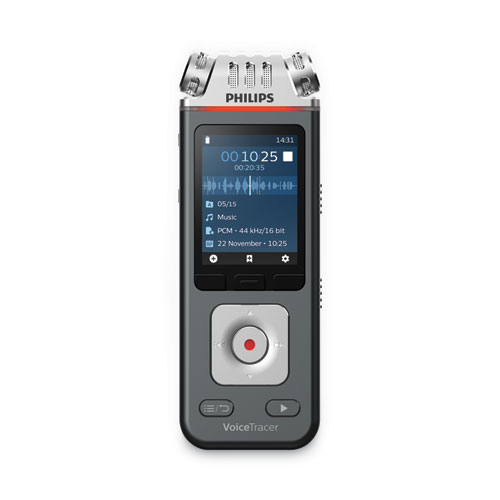 Philips® Voice Tracer DVT6110 Digital Recorder, 8 GB, Black