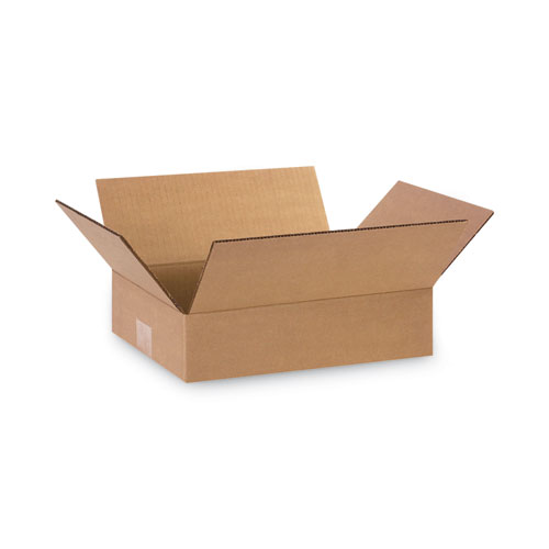 Fixed-Depth Shipping Boxes, 200 lb Mullen Rated, Regular Slotted Container (RSC), 12 x 9 x 3, Brown Kraft, 25/Bundle