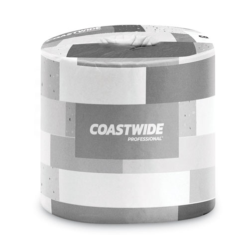 Image of Coastwide Professional™ 2-Ply Standard Toilet Paper, Septic Safe, White, 400 Sheets/Roll, 24 Rolls/Carton