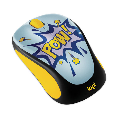 Image of Design Collection Wireless Optical Mouse, 2.4 GHz Frequency/33 ft Wireless Range, Left/Right Hand Use, Pow