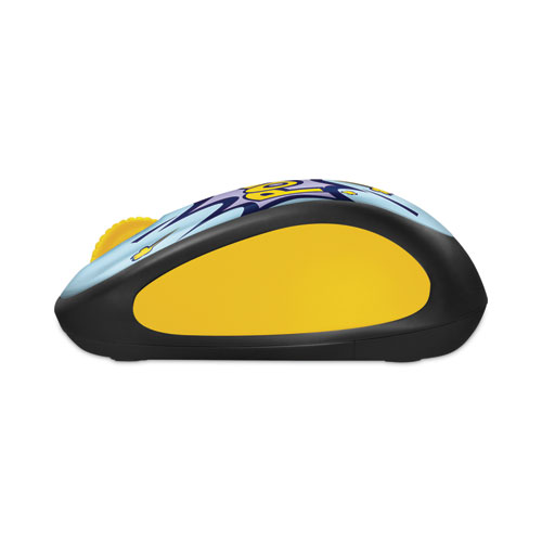 Design Collection Wireless Optical Mouse, 2.4 GHz Frequency/33 ft Wireless Range, Left/Right Hand Use, Pow