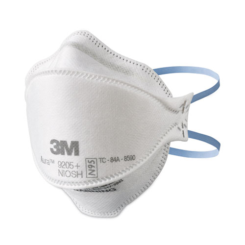 Aura Particulate Respirator 9205+, N95, One Size Fits All, 20/Pack