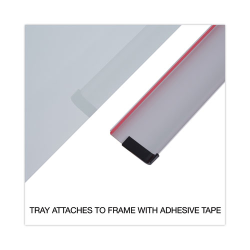 Image of Universal® Frameless Glass Marker Board, 36 X 24, White Surface