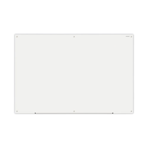 Universal® Frameless Glass Marker Board, 72 X 48, White Surface