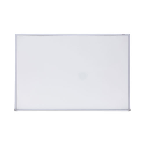 Universal® Melamine Dry Erase Board With Aluminum Frame, 36 X 24, White Surface, Anodized Aluminum Frame