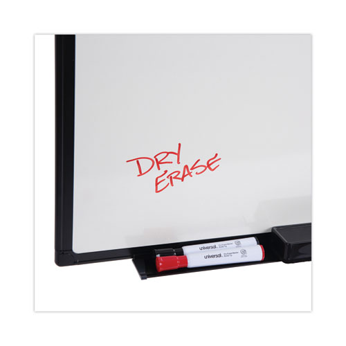 Image of Universal® Design Series Deluxe Dry Erase Board, 24 X 18, White Surface, Black Anodized Aluminum Frame