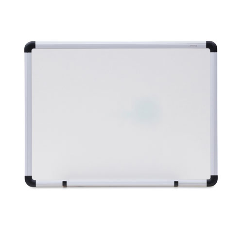 Universal® Modern Melamine Dry Erase Board With Aluminum Frame, 24 X 18, White Surface