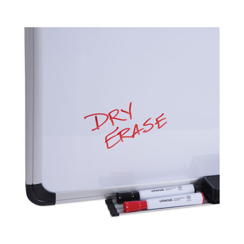 Magnetic Steel Dry Erase Marker Board, 24 x 18, White Surface, Aluminum/Plastic Frame