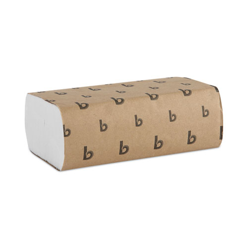 Boardwalk® Multifold Paper Towels, 1-Ply, 9 x 9.45, Natural, 250/Pack, 16 Packs/Carton